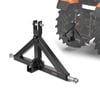 VEVOR 3 Point Hitch Receiver Black with Receiver 3pt Attachment Heavy Duty Tractor