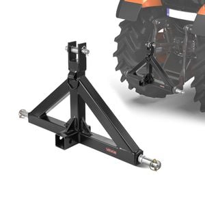 VEVOR 3 Point Hitch Receiver Black with Receiver 3pt Attachment Heavy Duty Tractor