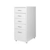 Levede 5 Drawer Office Cabinet Drawers Storage Cabinets Steel Rack Home White