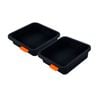 Bakemaster Set Of 2 Divider Trays 13x13x3.5cm