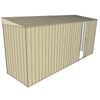 Build-A-Shed 1.2 x 4.5 x 2.0m Skillion Single Sliding Side Door Shed - Cream