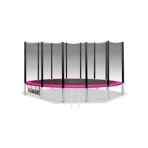 Kahuna Blizzard 16ft Trampoline Outer Net Pink Pad Mat