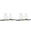 2x 2pc Urban Products Kinkora Test Tube Clip Vases Clear