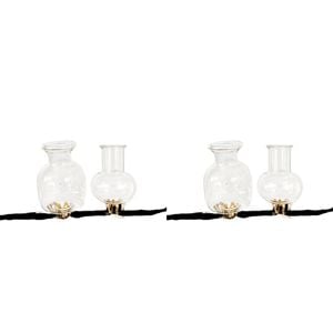 2x 2pc Urban Products Kinkora Test Tube Clip Vases Clear
