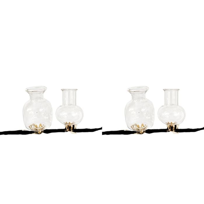 2x 2pc Urban Products Kinkora Test Tube Clip Vases Clear