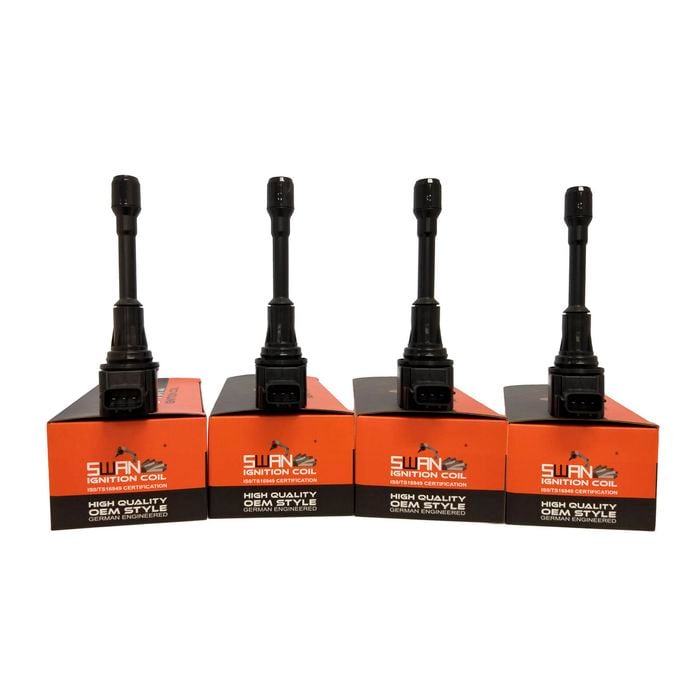4-Pack SWAN Ignition Coil for Nissan Micra 2010-2017 (1.5L)