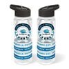 NRL Clear Tritan Drink Bottle 650ml - Cronulla Sharks - 4 Wrist Bands