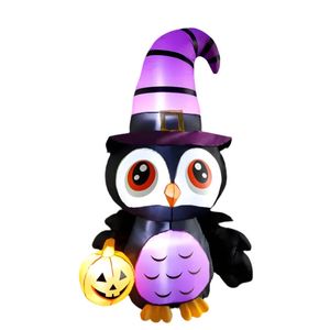 Lifebay 6FT Inflatable Owl Halloween Yard Decoration with LED Lights