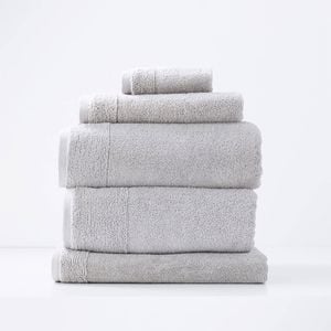 5pc Renee Taylor Aireys 650gsm Zero Twist Towel Set Vapour