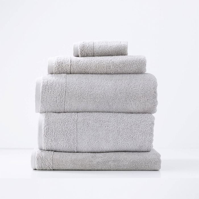 5pc Renee Taylor Aireys 650gsm Zero Twist Towel Set Vapour
