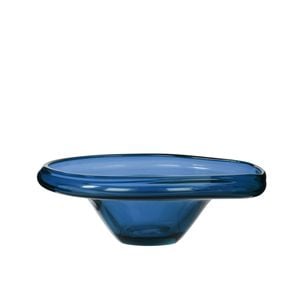 Amalfi Wavy Glass Bowl Blue 29x25x14cm