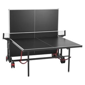 VEVOR Ping Pong Table Tennis Black Foldable for Game Indoor Outdoor with Net