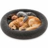 Advwin Extra Large Human Size Dog Bed Plush High Density Foam Bolster Removable Cover