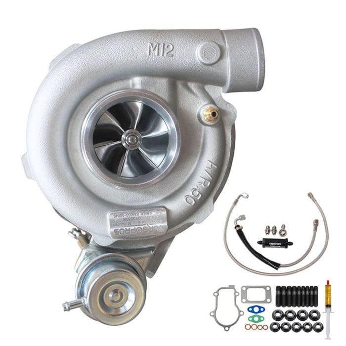 Upgrade Billet Gt3582r Turbo Charger With Oil Feed Line For Ford Fpv Fg F6 Barra 4.0l