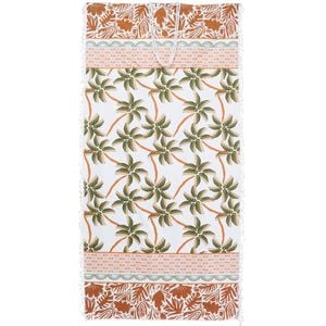LVD Microfibre Beach Absorbent Floral Pattern Towel In Bag 90x180cm Palmier