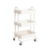 Levede 3 Tiers Storage Trolley White