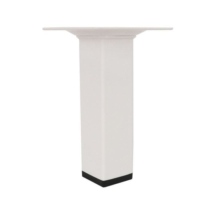 Adoored 25 x 100m White Square Metal Furniture Leg