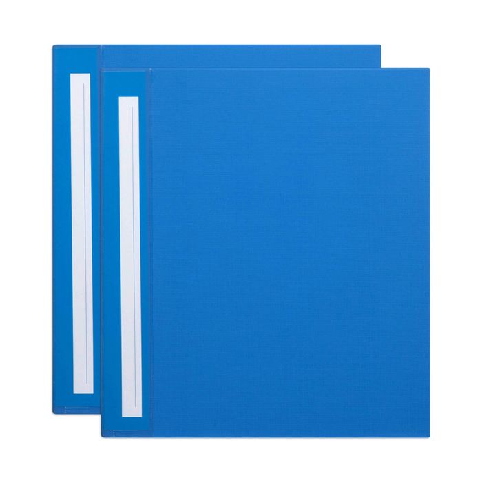 2x Marbig Deluxe Pe 50mm 4d-ring Binder A4 File Organiser Document Holder Blue