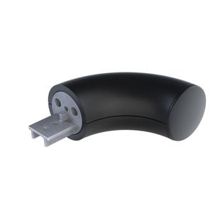 Promenaid Satin Black Wall Return End Cap 
