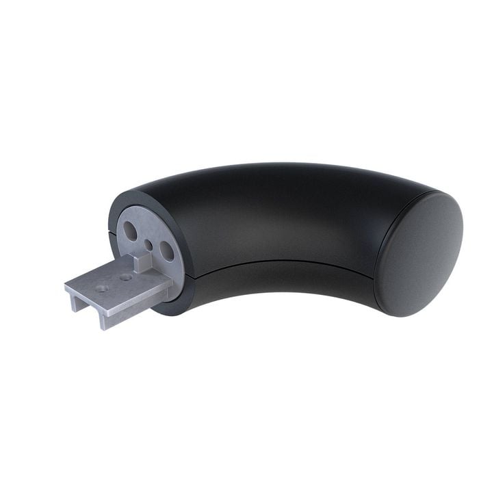 Promenaid Satin Black Wall Return End Cap 
