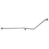 Metlam Australia 1100mm x 900mm x 700mm Satin Stainless Steel 30 Degree Left Hand Wrap Around Grab Rail