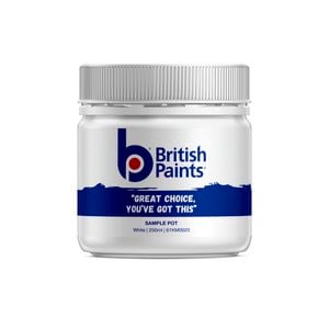 British Paints 250ml White Sample Pot - 250ml