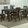 1X Dining Table 180cm Medium Size with Solid Acacia Wooden Base in Chocolate Colour