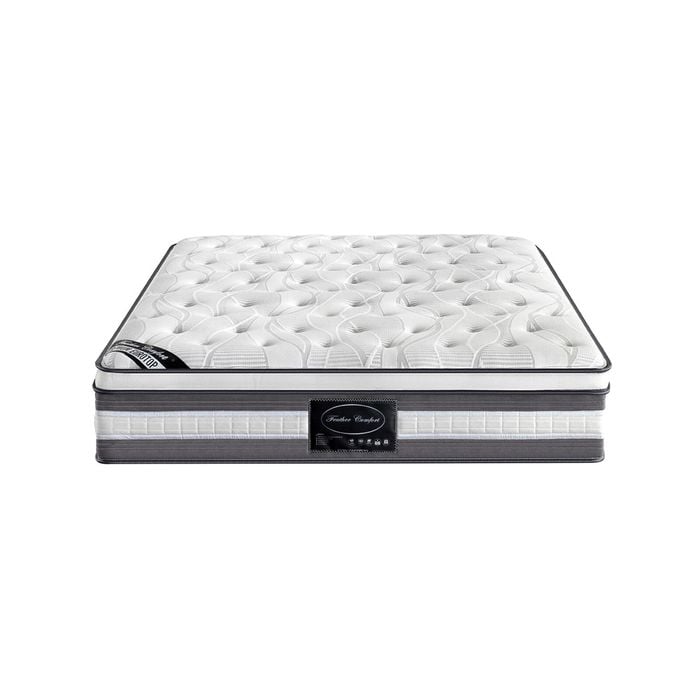 Mattress Euro Top Queen Size Pocket Spring Coil with Knitted Fabric Medium Firm 34cm Thick
