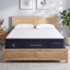 RoomSense Double 34cm Medium Gel Memory Foam Mattress Bundle Oatmeal Bed Frame