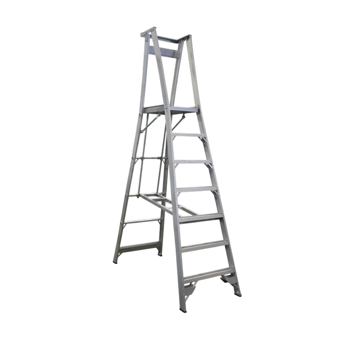 Indalex 2.1m 180kg Pro Series Industrial Aluminium Platform Ladder