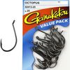 Gamakatsu Octopus Black Colour Fishing Hook Value Pack (25 Hooks) 7/0