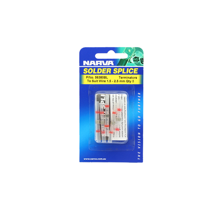 Narva 1.5mm Electrical Solder Splice Terminator - 2.5mm