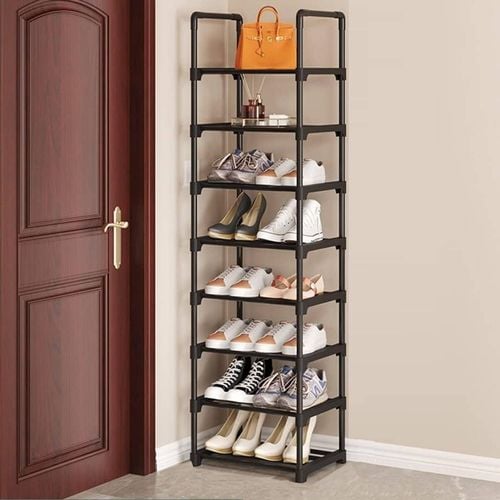 8 Tier Narrow Shoe Rack for Entryway Space Saving Shoe Organizer Bunnings Australia