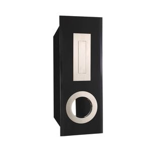 Sandleford Black / Stainless Steel Highlander Fence Mounted Letterbox