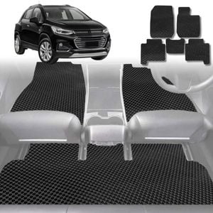6D Diamond Car Floor Mats for Holden Trax 2013-2020-Full Set-Black-Outback GT