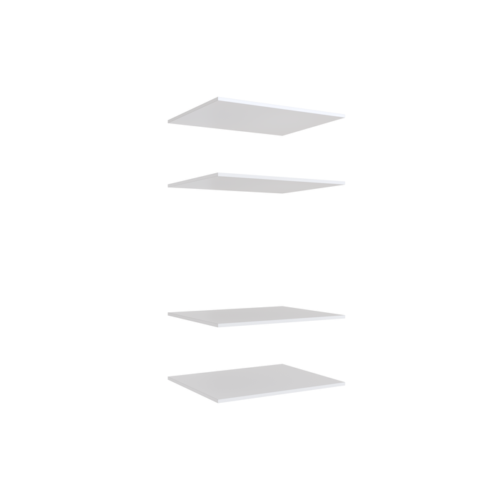Lugna White 4 Shelf Insert Kit – Fits 750 x 580mm Cabinet Shell