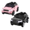 2x Rigo Kids Electric Ride On Car Black Pink Ride-on Toy With Remote Control Horn Music 93cmx54cm
