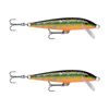 2x Rapala 3cm Original Floating Minnow Hard Body Fishing Lures - Brook Trout