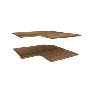 Lugna 900 x 380mm Cove Corner Adjustable Shelf - 2 Pack