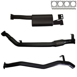Ignite Exhausts Turbo Back For Toyota Landcruiser 76 Series V8 Wagon 3" No Cat With Muffler 409 Stainless Steel