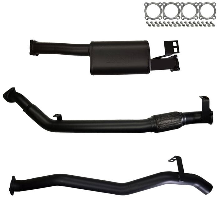 Ignite Exhausts Turbo Back For Toyota Landcruiser 76 Series V8 Wagon 3" No Cat With Muffler 409 Stainless Steel