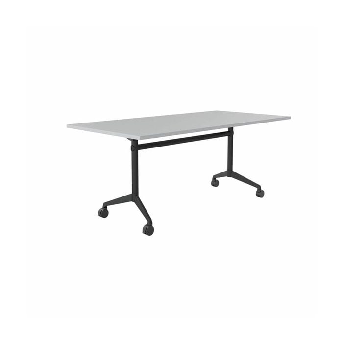 Olg Modulus Flip Table Full Black Frame White Top L2100mm X W900mm