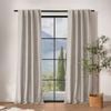 Cadence & Co. Byron Matte Velvet 100% Blockout Concealed Tab Top Curtains Twin Pack Oat 135x223cm