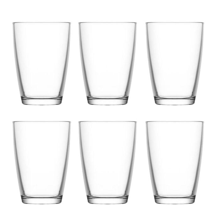 6pc Artcraft Luna Modern Design Hi-Ball Drinking Glass Home Use 415ml Clear