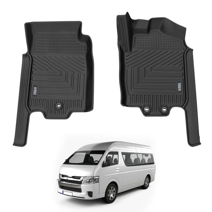 AUSGO Car Floor Mats for Toyota Hiace 2019-Onwards All-Weather Floor Liners
