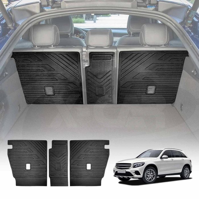 3D All Weather Back Seat Protector for Mercedes-Benz GLC Class 2015-2022 Car Seats Kick Mats Cover