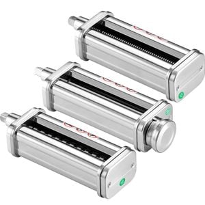 Vevor 3Pcs Pasta Attachment for Kitchen Aid Stand Mixer Pasta Roller Cutter Set