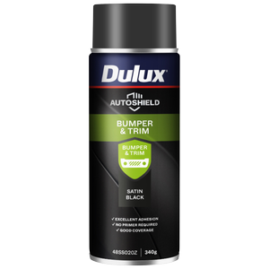 Spray Paint Dulux Autoshield 340G Satin Black Bumper - Satin