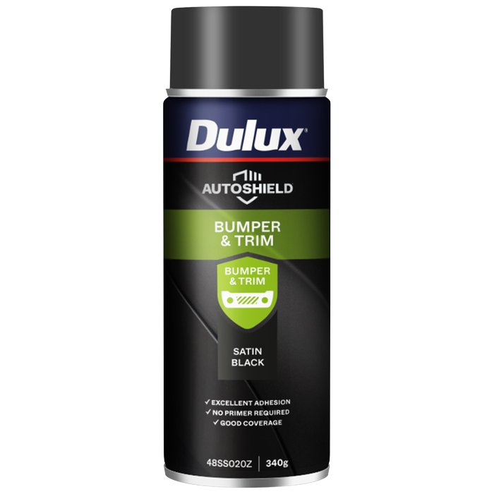 Spray Paint Dulux Autoshield 340G Satin Black Bumper