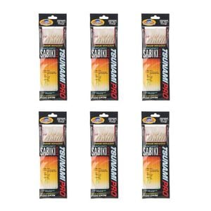 6x Tsunami 8 Red Hook Sabiki Rig - Iridescent Glo Head Flash and Beads Size 14